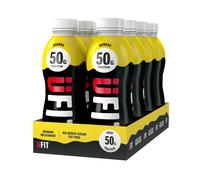 UFIT High 50g Protein Shake - Banana Flavour - No Added Sugar - Low in Fat - Ready to Drink - Pack of 8 x 500 ml (Packaging May Vary)
