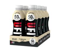 UFIT High 50g Protein Shake - White Chocolate Flavour - No Added Sugar - Low in Fat - Ready to Drink - Pack of 8 x 500ml (Packaging May Vary)