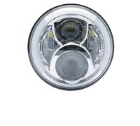 UFITIDU Motorcycle Headlight 7 Inch Motorcycle Headlight LED Lights Halo DRL Lamp For Royal For Enfield For Himalayan 400 411 650 350(Yellow DRL 2)