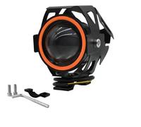UFITIDU Motorcycle Headlight Waterproof Motorcycle LED Headlight 3000LMW U7 Motorbike LED Driving Fog Spot Light With Switch(1Piece Red ligh)