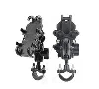 UFITIDU Phone Holder Motorcycle Riding GPS Electric Bike Aluminum Bicycle Alloy Motorbike Handlebar Phone Holder Stand Mount Bracket Shock Absorb(Handlebar shock)