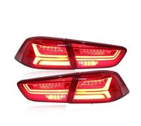 UFITIDU Rear Lights For Mitsubishi For Lancer 10 For EVO X 2005-2017 Tail Lights Rear Lamp Dynamic LED Turn Signal Reverse Brake Light Rear Fog Light(4PCS D)