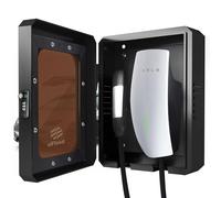 Ufixed Compact Outdoor EV Charger Enclosure Wall Box with Lock for Tesla Wall Charger and ChargePoint | Weatherproof, Visible, Easy to Install, Black