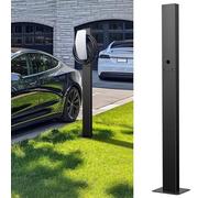 Ufixed Home EV Charger Pedestal 7kW Type 2 Post - Outdoor EV Charger Stand for Tesla Wall Charger, Rust-Resistant, Easy to Install, Stable Mount for Electric Vehicle Chargers