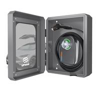 Ufixed Outdoor EV Charger Wall Box with Lock & Holder, Tesla Charger Lock Box Home EV Charger Box, Weatherproof, Visible, Easy Installation, Gray