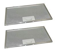 Ufixt 2 x Cooker Hood Metal Grease Filter 329mm x 177mm Fits Tricity Bendix, Whirlpool and Zanussi