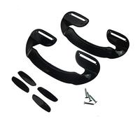 Ufixt 2 x Universal Black Plastic Fridge Freezer Door Grab Handle Compatible with Candy