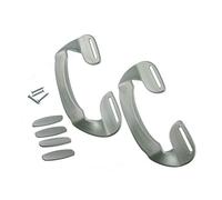 Ufixt 2 x Universal Silver Plastic Fridge Freezer Door Grab Handle Compatible with Samsung
