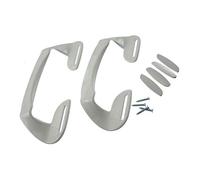 Ufixt 2 x Universal White Plastic Fridge Freezer Door Grab Handle Compatible with Samsung