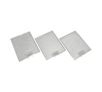 Ufixt 3 x Fits Belling, Bosch, Candy, Cannon and Hoover Universal 320 x 260 mm Metal Cooker Hood GREASE FILTER