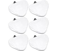 Ufixt 6x Steam Mop Microfibre Cleaning Cloth Cover Pads Kit Compatible with Universal Triangular Head Drawstring Replacement Spare Part