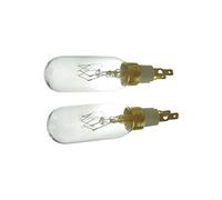 Ufixt American Style Fridge Freezer Bulb T Click 40W Compatible with Whirlpool Maytag KitchenAid - 2 Pack Replacement Lamp