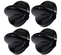 Ufixt Cooker Control Knobs Black Pack of 4 Compatible with Belling 300 Series
