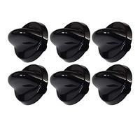Ufixt Cooker Control Knobs Black Pack of 6 Compatible with Belling 300 Series
