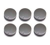Ufixt Lamona Compatible 12 O'clock Type Silver Replacement Oven Cooker Hob Control Knob Pack Of 6