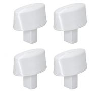 Ufixt Oval Hob Control Knobs Pack of 4 White Compatible with Bosch PCH615B90E Series Hobs