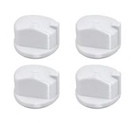 Ufixt Oven Switch Control Knobs Pack of 4 White Compatible with Indesit Hotpoint Ariston Whirlpool Built-in Ovens C00285384