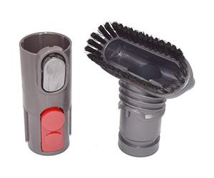 Ufixt Stubborn Dirt Dusting Brush Tool compatible with Dyson V6 V7 V8 V10 - Stiff Bristle Cleaner Attachment