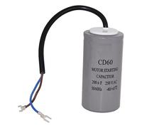 Ufixt Universal AC Motor Start Capacitor 200uF 250V with Connection Cable
