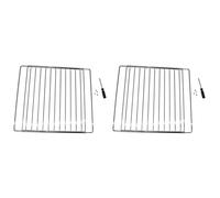 Ufixt Universal Extendable Oven Shelves | Adjustable Grill Rack Grids | 2 Pack 350mm-560mm Width x 320mm Depth | compatible with Bosch Candy Cannon