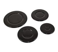 Ufixt Universal Gas Hob Burner Cap Set | 4 Piece Replacement Kit | Small Medium Large Sizes | compatible with Vestel and Whirlpool