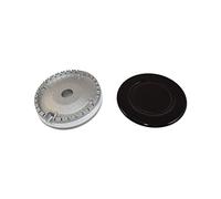 Ufixt Universal Gas Hob Burner Set | Matching Base and Cap Kit | Professional Flame Spreader | compatible with Most Cookers and Hobs