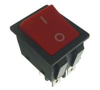 Ufixt Vacuum Cleaner Rocker Switch | Red Illuminated 4-Pin | On Off Power Button | compatible with Numatic Vacuum Cleaners