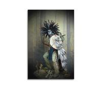 UFJWK55F99 Cheyenne Dog Soldiers American Indian Posters Canvas Cover Wall Art Print Aesthetic Poster Modern Art Painting for Living Room 12x18inch(30x45cm) Unframe-style