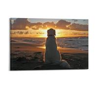 UFJWK55F99 Golden Retriever Poster Decorative Painting Canvas Wall Posters And Art Picture Print Frame-style 12x18inch(30x45cm)