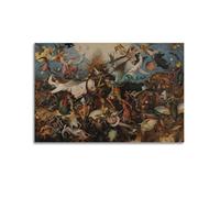 UFJWK55F99 Pieter Bruegel The Elder The Fall of The Rebel Angels Poster Decorative Painting Canvas Wall Posters And Art Picture Print Unframe-style 08x12inch(20x30cm)