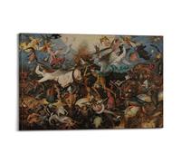 UFJWK55F99 Pieter Bruegel The Elder The Fall of The Rebel Angels Poster Decorative Painting Canvas Wall Posters And Art Picture Print Frame-style 16x24inch(40x60cm)