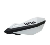 UFO 2025/11 TRAXION HANDGUARDS (HANDLEBARS) COLOUR: WHITE (LEAVES