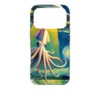 UFO Abducting Giant Squid Van Gogh Starry Night Art Design Case for iPhone 17 Pro