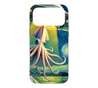 UFO Abducting Giant Squid Van Gogh Starry Night Art Design Case for iPhone 17 Pro Max