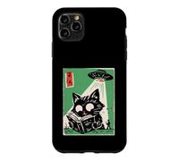 UFO Abduction Cat Reading Book Cosmic Anime Case for iPhone 11 Pro Max