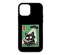UFO Abduction Cat Reading Book Cosmic Anime Case for iPhone 12 mini