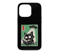 UFO Abduction Cat Reading Book Cosmic Anime Case for iPhone 13 Pro