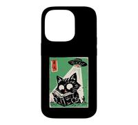 UFO Abduction Cat Reading Book Cosmic Anime Case for iPhone 14 Pro