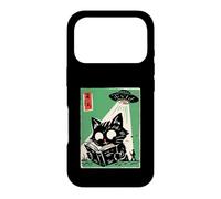 UFO Abduction Cat Reading Book Cosmic Anime Case for iPhone 17 Pro