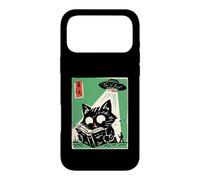 UFO Abduction Cat Reading Book Cosmic Anime Case for iPhone 17 Pro Max