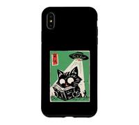 UFO Abduction Cat Reading Book Cosmic Anime Case for iPhone XS Max