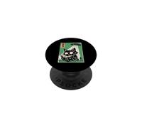 UFO Abduction Cat Reading Book Cosmic Anime PopSockets Adhesive PopGrip
