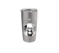 UFO Abduction Frog Taking Alien Selfie Night Stainless Steel Insulated Tumbler