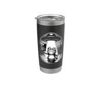 UFO Abduction Frog Taking Alien Selfie Night Stainless Steel Insulated Tumbler