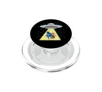 Ufo Abduction Monkey Playing Piano PopSockets PopGrip for MagSafe