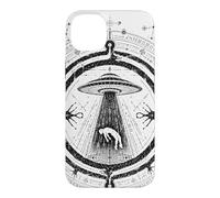 UFO Abduction Sacred Geometry Occult Alien UAPs Case for iPhone 14 Plus