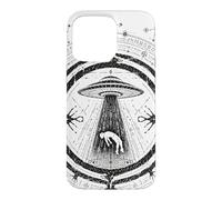 UFO Abduction Sacred Geometry Occult Alien UAPs Case for iPhone 15 Pro Max