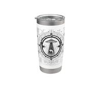 UFO Abduction Sacred Geometry Occult Alien UAPs Stainless Steel Insulated Tumbler