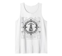 UFO Abduction Sacred Geometry Occult Alien UAPs Tank Top