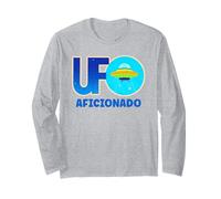 UFO Aficionado Retro Flying Saucer Design Long Sleeve T-Shirt